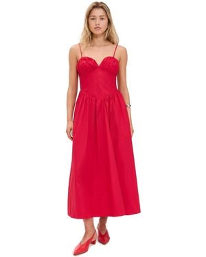 Line & Dot Carmin Maxi Dress - Red