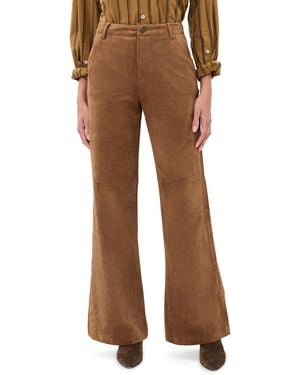 Z Supply Cecile Faux Suede Pants - Brown