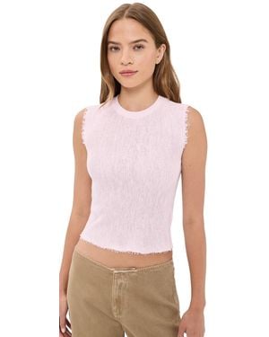 Helmut Lang Raw Edge Tank - White