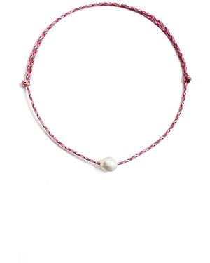 Zoe Chicco Baroque Pearl Paracord Necklace - Multicolour