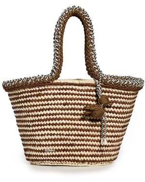 ALÉMAIS Dee Dee Maxi Basket Tote - Brown