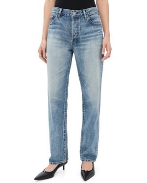 Moussy Leyden Straight Leg Jeans - Blue