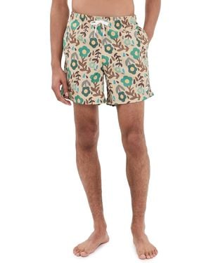 Bather Desert Meadow Swim Trunks 5 - Brown