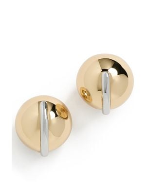 DEMARSON Jane Oversized Stud Earrings - Metallic