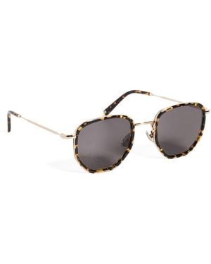 Illesteva Hunter Ace Flame Sunglasses - Black