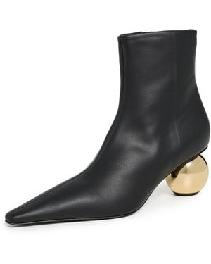 Marni Leather Ankle Boots - Black