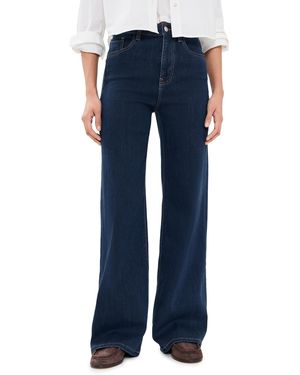 Warp & Weft The Californian Slim Wide Leg Jeans - Blue