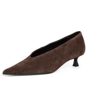 Tony Bianco Cherry Kitten Heel Pumps - Brown