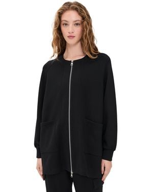Varley Augusta Zip-Through Sweatshirt - Black