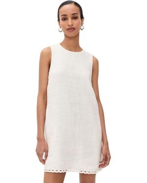 Madewell Bonnie Linen Shift Dress - White