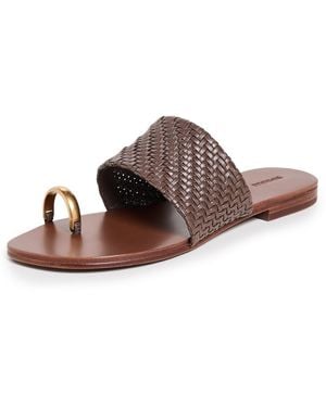 Jonathan Simkhai Ariana Woven Leather Sandals - Multicolour