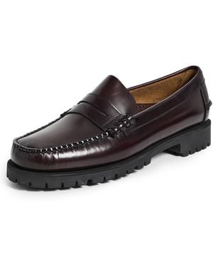 Sebago Dan Lug Leather Loafers - Black