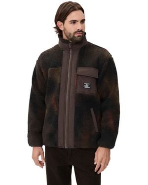 Alpha Industries Houston Relaxed Fit Fleece Jacket - Black