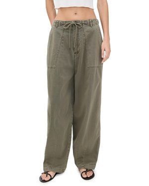 James Perse Oversized Military Pants - Green