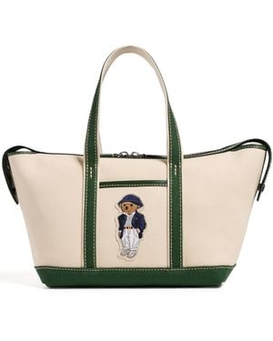 Polo Ralph Lauren Spring Bear Mini Shopper Tote - White