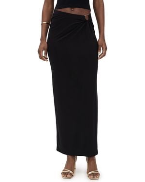 GOOD AMERICAN Stretch Jersey Maxi Skirt - Black