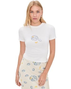 Never Fully Dressed Oyster Baby T Shirt - White