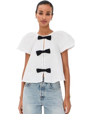 Kika Vargas Giorgia Top - White
