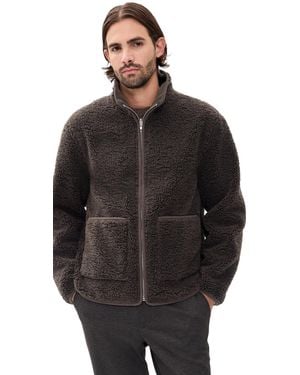 Wax London Killick Reversible Fleece Jacket - Black
