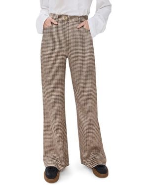 Acne Studios Check Fluid Twill Pants - White