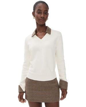SER.O.YA Maia Knit Sweater - White