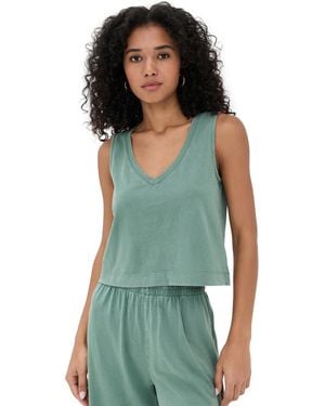 Z Supply Sloane V Neck Tank - Green