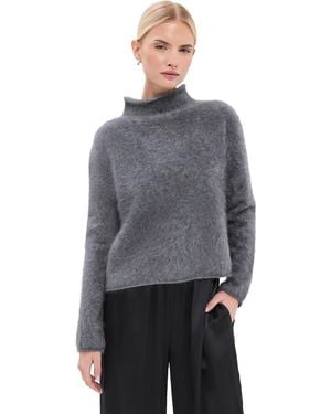 Lisa Yang Sandy Brushed Cashmere Sweater - Gray