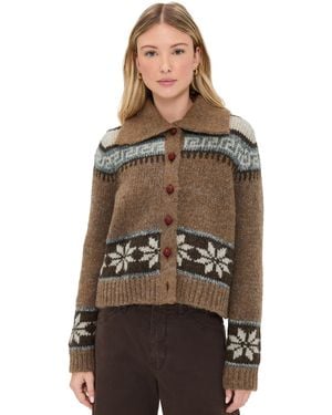 The Great The Nordic Scholar Cardigan - Brown