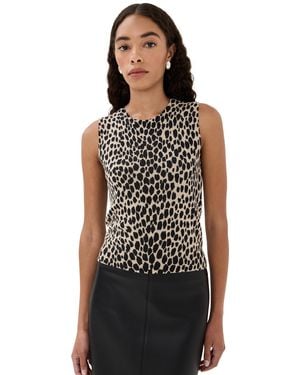 Nili Lotan Nessa Sweater Cashmere Tank - Black