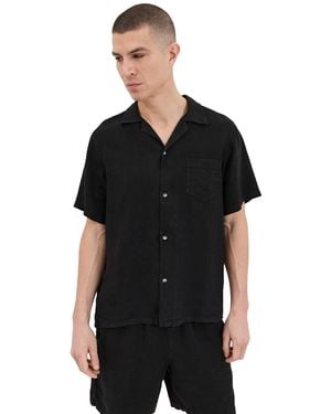Bather Linen Shirt - Black
