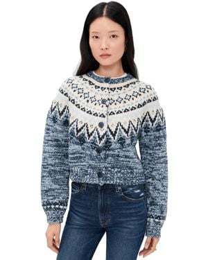 Z Supply North Sea Fair Isle Cardigan - Blue