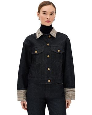 Rag & Bone Harriet Denim Trucker Jacket - Black