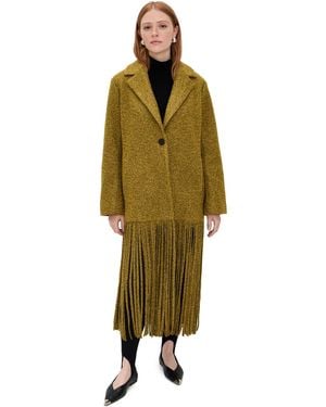 Simon Miller Vero Fringe Coat - Green