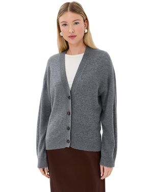 LeKasha Lille Cashmere Cardigan - Gray