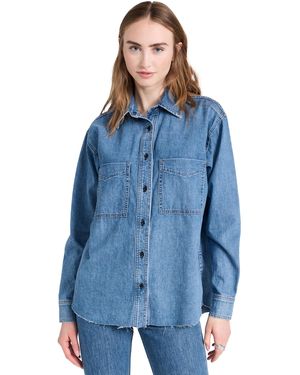 ASKK NY Oversized Denim Shirt - Blue