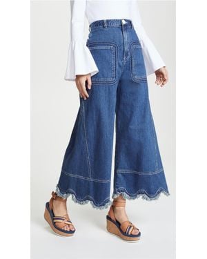 See By Chloé Scallop Jeans - Blue