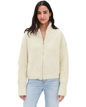 GUIZIO Mila Zip Up - White