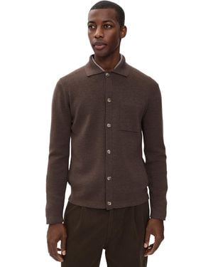 Fedeli Merino Wool Overshirt 12 - Brown