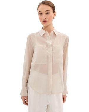 Le Bos Organza Button Down - Natural