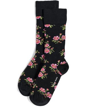 Simone Rocha Tiny Flower Jacquard Socks - Black