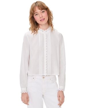 FRAME The Keepsake Pintuck Blouse - White