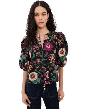 Ulla Johnson Florielle Cotton Top - Black