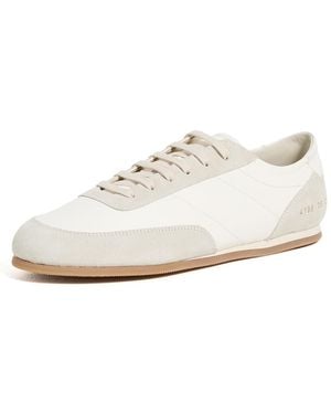 Common Projects Leather And Suede Minimal Runner Sneakers - White
