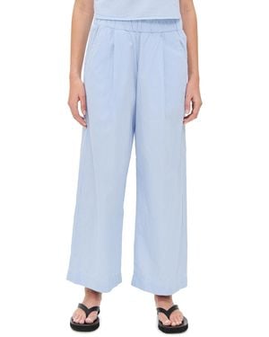 Stateside James Pinstripe Poplin Pants - Blue
