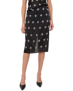 Fleur du Mal Star Embellished Skirt - Black