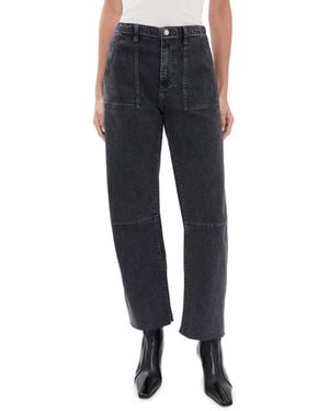 Le Jean Utility Soft Barrel Jeans - Black