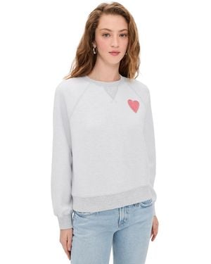 Marine Layer Cloud 9 Fleece Reversible Sweatshirt - White