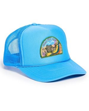 Freya Not All Who Wander Trucker Hat - Blue