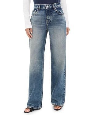 EB DENIM Mid Rise Baggy Jeans - Blue