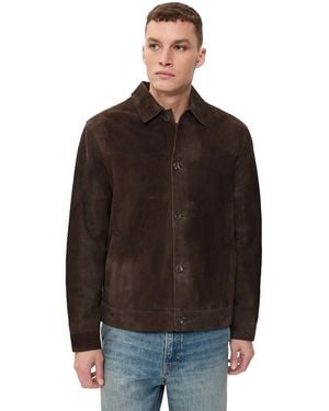 Wax London Fen Suede Jacket - Black
